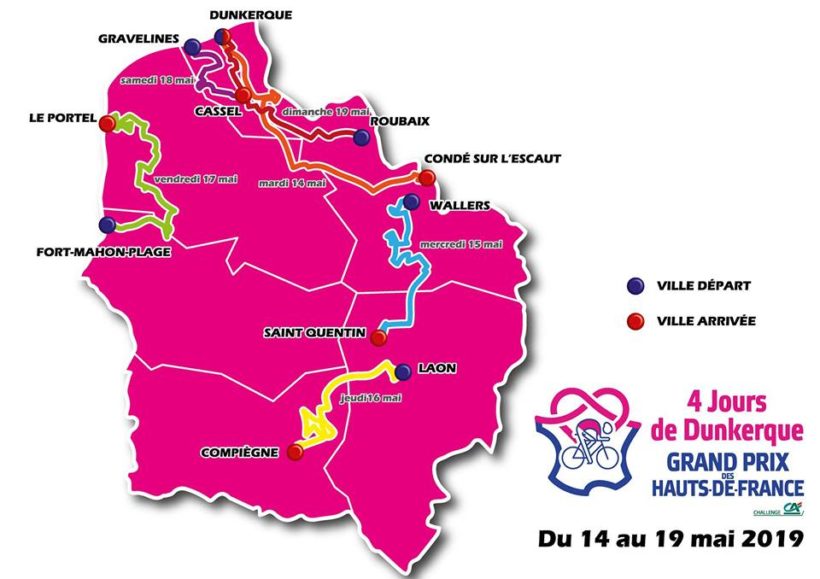 Découvrez le parcours des 4 Jours de Dunkerque / Grand Prix des Hauts-de-France 2019 ! 🚴‍♂🚴‍♂🚴‍♂ Pour la première fois, la course traversera les 5 départements de notre région ! ➡ http://www.hautsdefrance.fr/4-jours-de-dunkerque-le-parcou…/