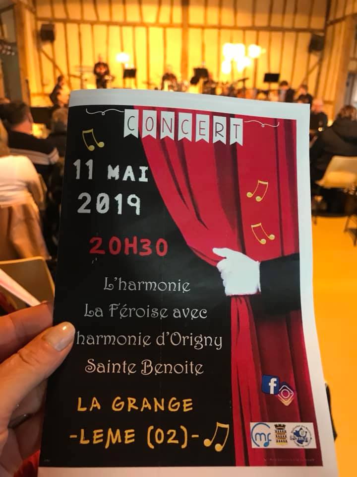 Concert de l’Harmonie la Féroise avec l’harmonie d’Origny Sainte-Benoite à Lemé