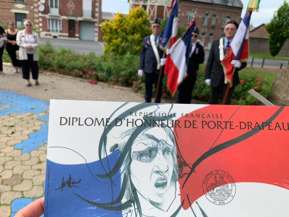 🇫🇷 ATTRIBUTION DE DIPLOMES D’HONNEUR DE PORTE-DRAPEAU à deux de nos porte-drapeaux de Thiérache ! 