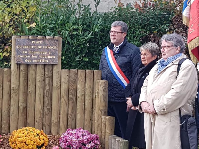 🇫🇷 Inauguration de la place du Bleuet de France à Richaumont, ce samedi 9 novembre 2019.
