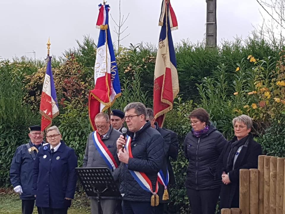 🇫🇷 Inauguration de la place du Bleuet de France à Richaumont, ce samedi 9 novembre 2019. 