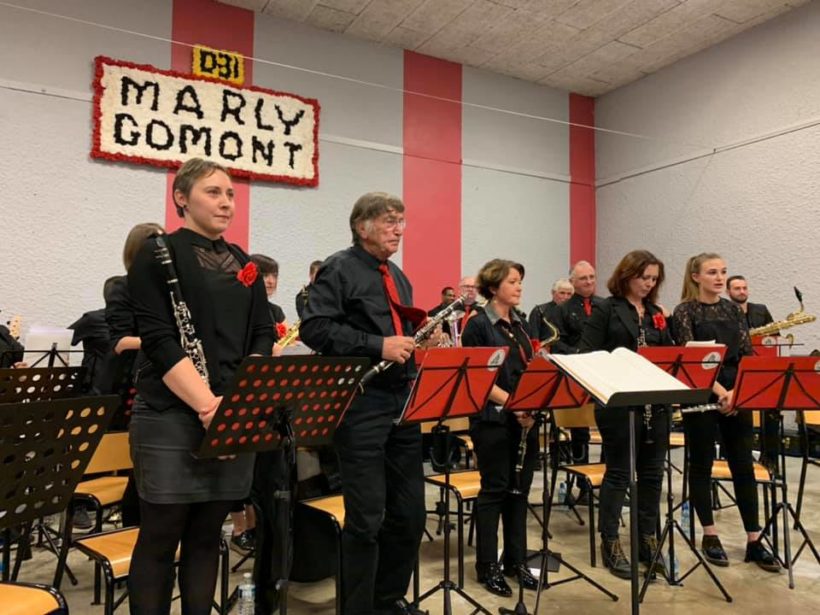 🎶 Remarquable Concert Annuel de l’Harmonie Municipale de Marly-Gomont en compagnie de l’Orchestre d’Harmonie d’Hirson.🎷🎺🎼