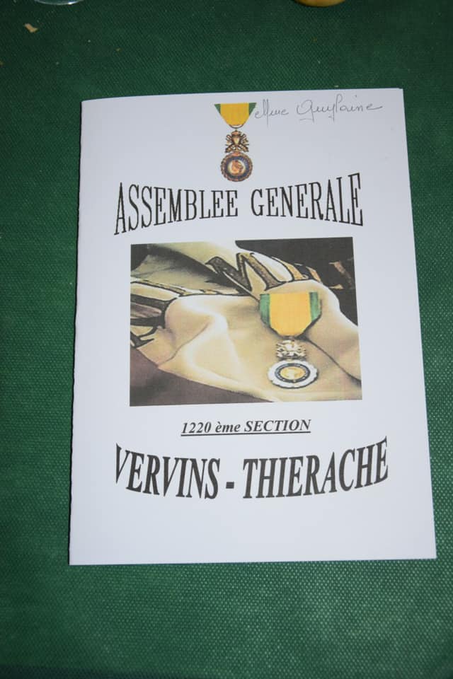 🇫🇷 Assemblée générale de la 1220 ème section des Médaillés Militaires VERVINS - THIÉRACHE ! 