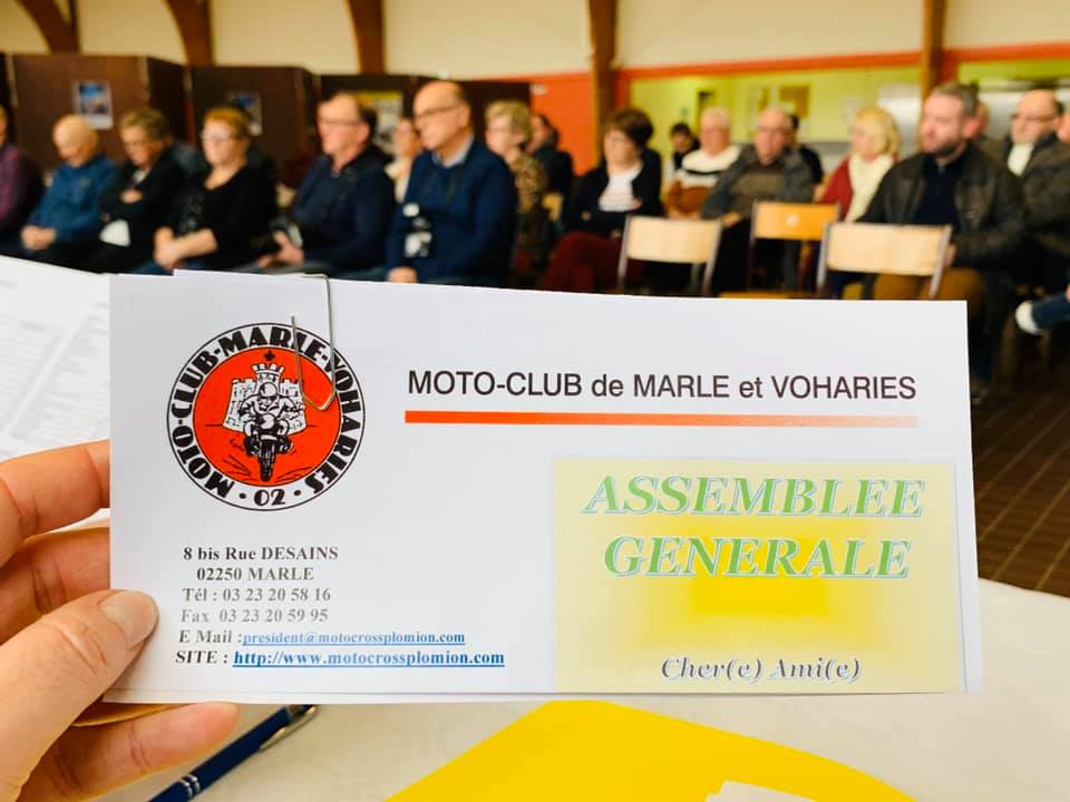 Assemblée Générale du Moto Club de Marle et Voharies