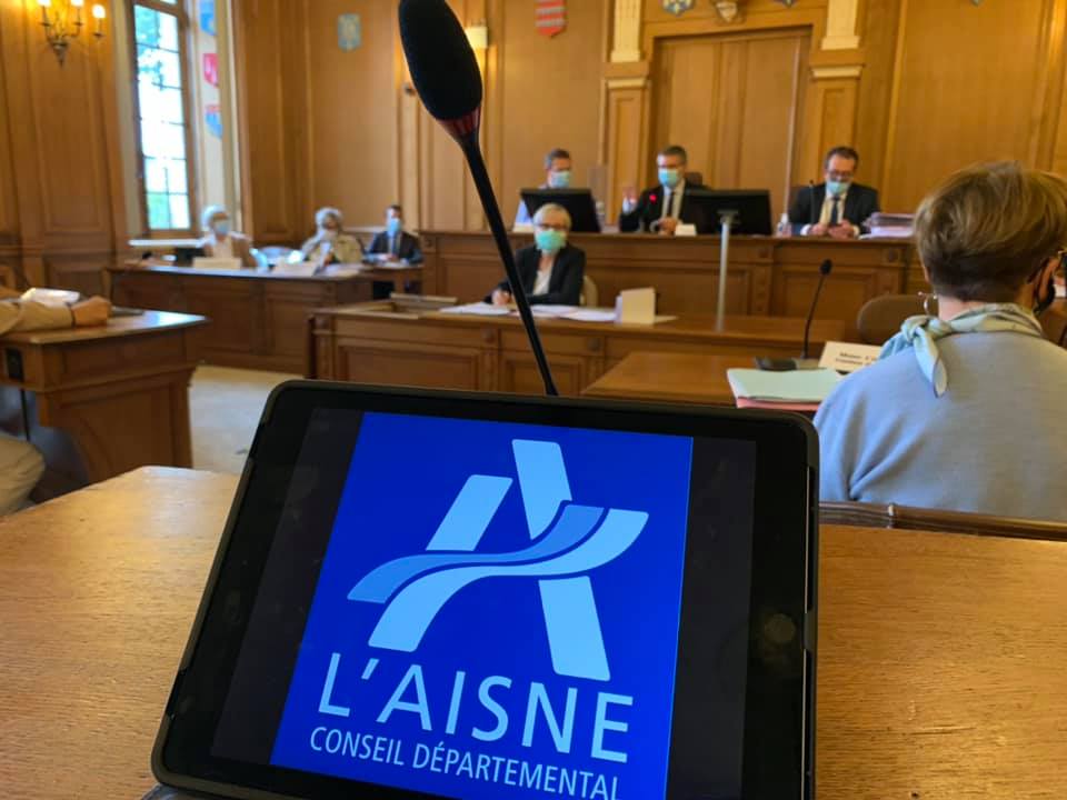 Commission Permanente au Conseil départemental de l'Aisne à Laon