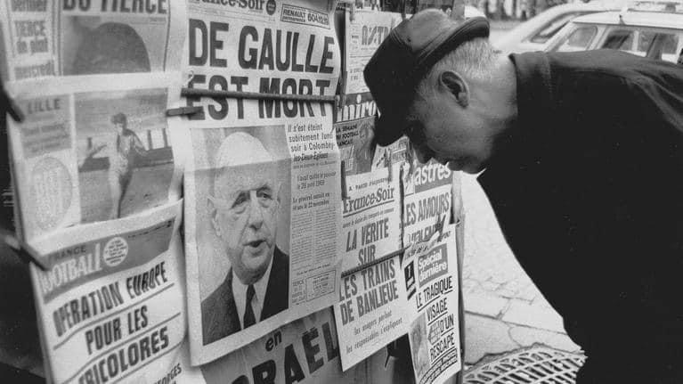  9 novembre 1970 : « Le général de Gaulle est mort »