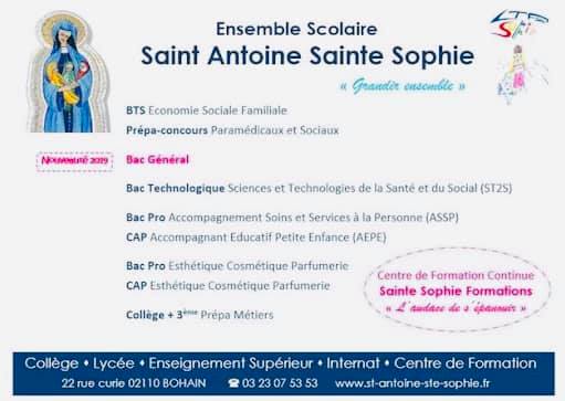 Ensemble scolaire Saint Antoine / Sainte Sophie à Bohain