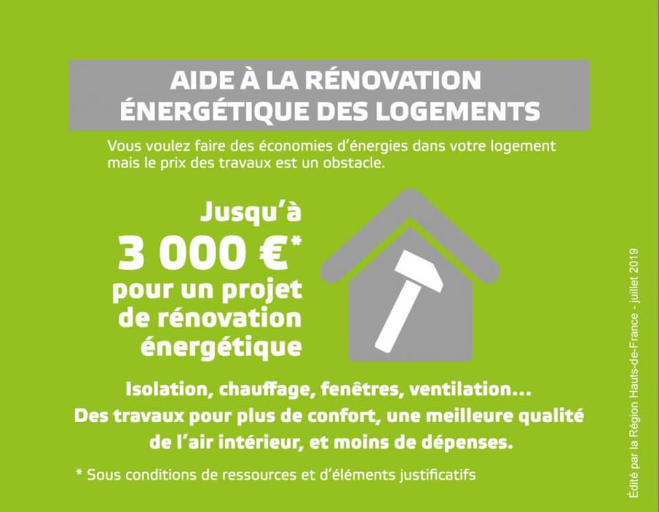 La Région Hauts-de-France vous aide à financer la rénovation