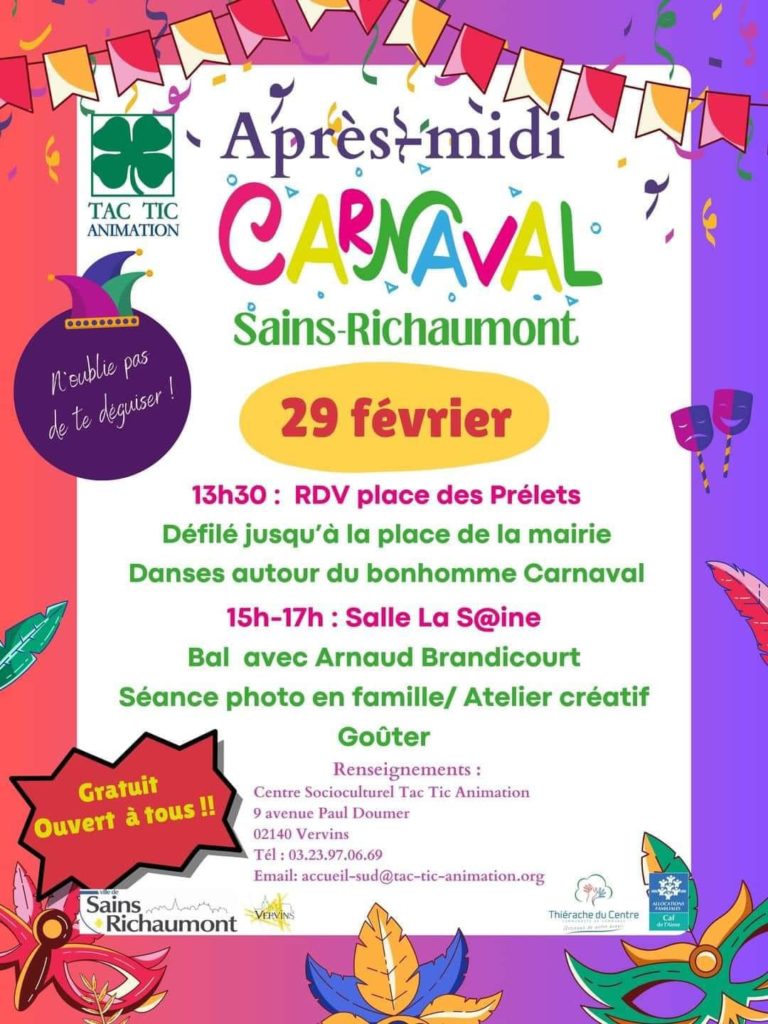 Carnaval à Sains-Richaumont
